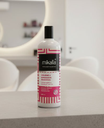Mikalla Volume + Strength Hair Shampoo – Strawberry & Banana Cream 450ml
