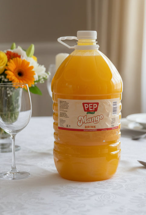 Pep Mango Drink – Artificially Flavored Mango Beverage 5 L