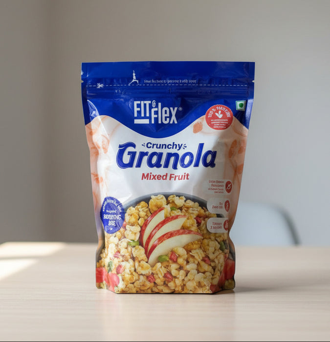 Fit & Flex Crunchy Granola – Mixed Fruit & Multigrain Delight 500g