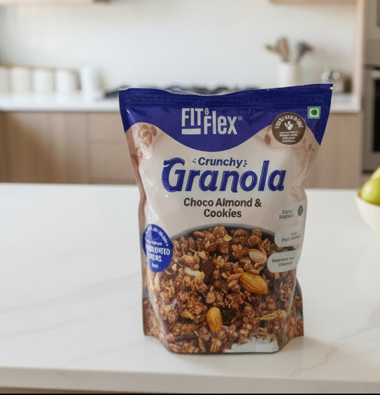 Fit & Flex Crunchy Granola – Choco Almond & Cookies 500g