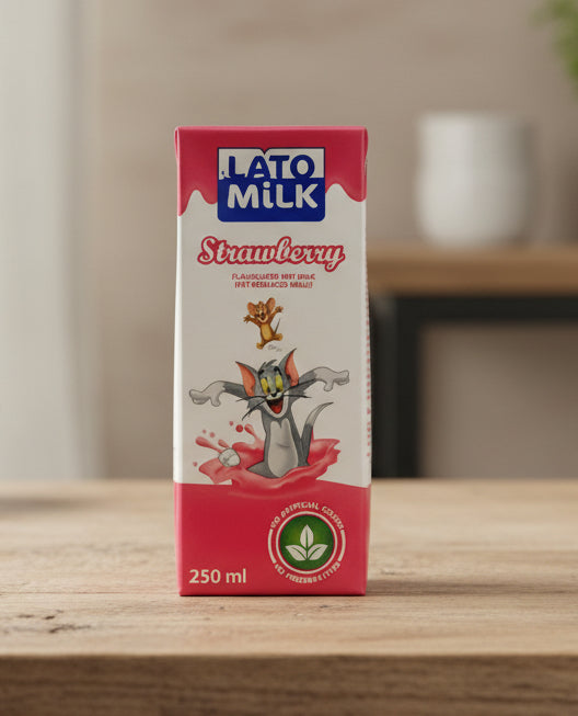Lato Strawberry Flavoured UHT Milk – 250 mL