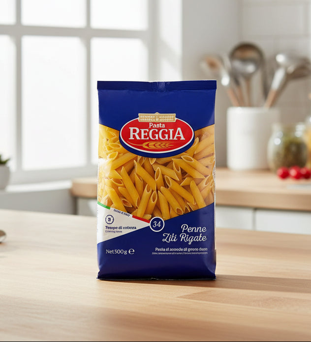 Reggia Penne Ziti Rigate Pasta No. 34   500ml