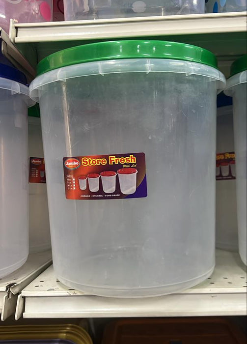 Lion Star Jumbo Sealware Food Storage Container with Green Lid 15L