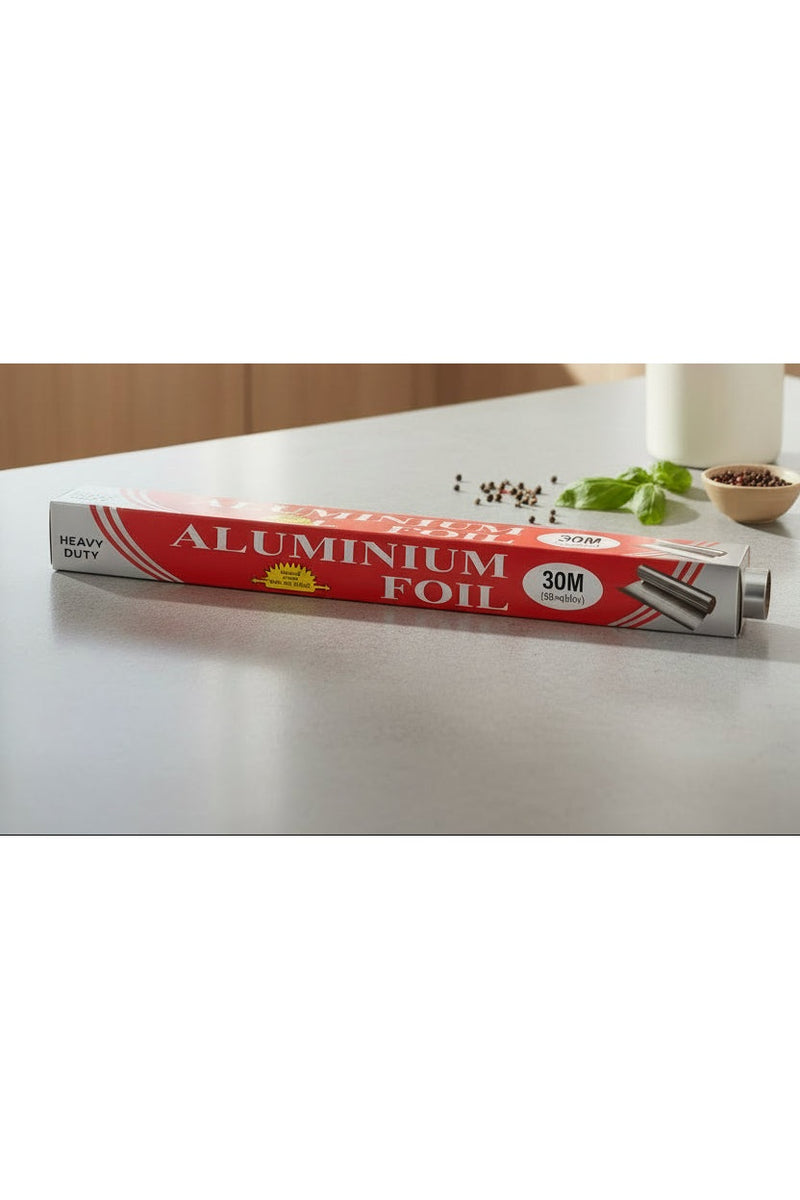 Heavy-Duty Aluminum Foil Roll – 30m x 45cm  30M