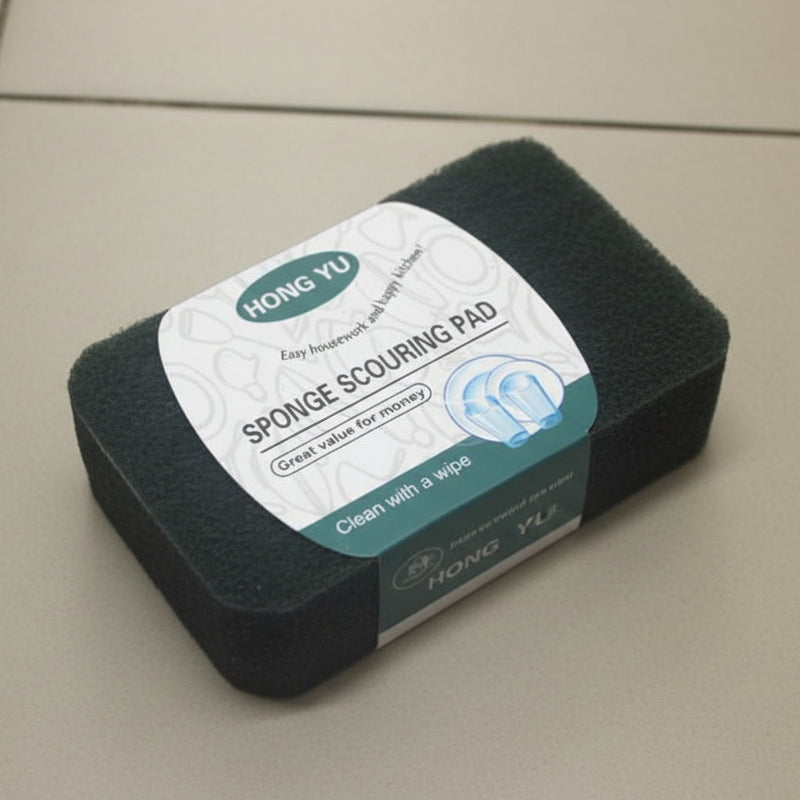 Hong Yu Sponge Scouring Pad – Durable Household Cleaning Sponge 2pcs