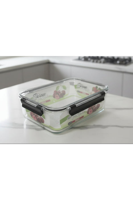 Rectangular Glass Food Storage Container – Different ml with Locking Lid