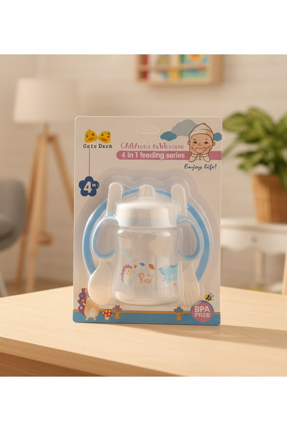 Cute Duck 4-in-1 Children’s Feeding Tableware Set