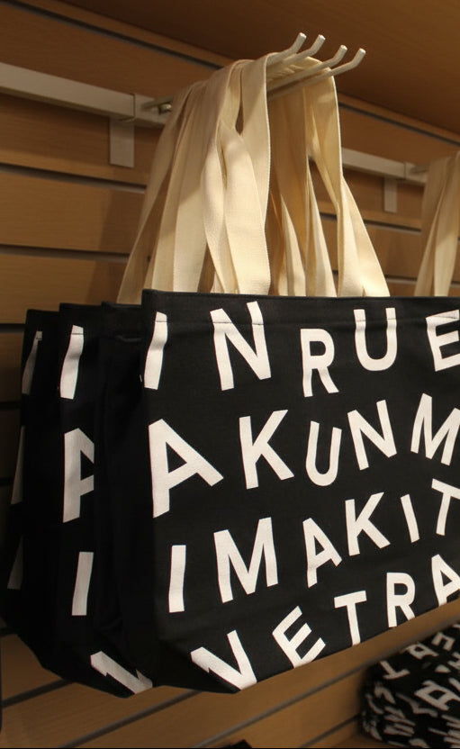 Marimekko Notko Logo Tote Bag – Black & White