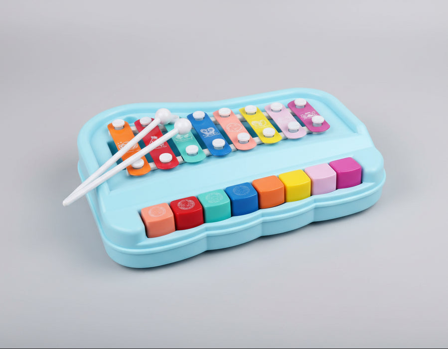 2-in-1 Musical Toy Xylophone & Piano Keyboard for Toddlers