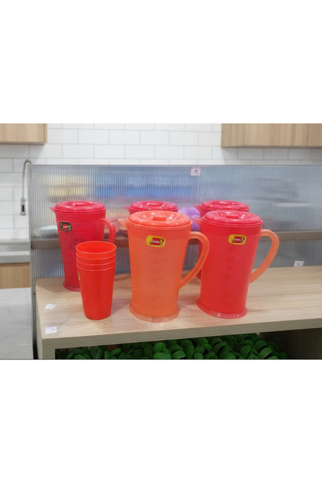 Cello Cosmos Plastic Water Jug Set with Lid & Cup