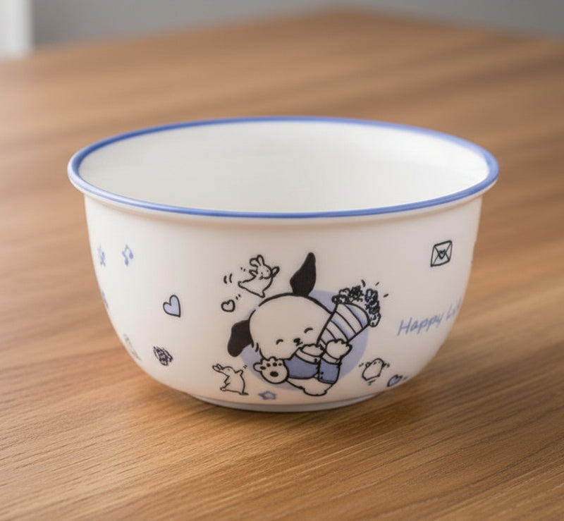 White Ceramic Plate with Brown Bear Design – Cute Bear