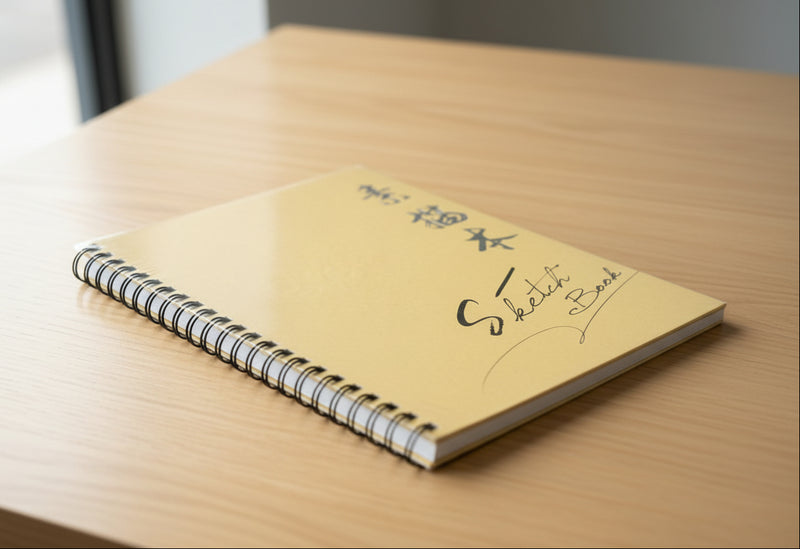 Potentate Spiral-Bound Sketch Book A4 – Craft Cover Artist Drawing Pad 72Page