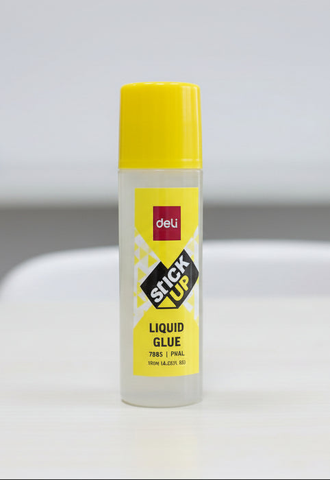 Deli Stick Up Liquid Glue 7303 – 125ml Transparent PVAL Adhesive with Twist Applicator