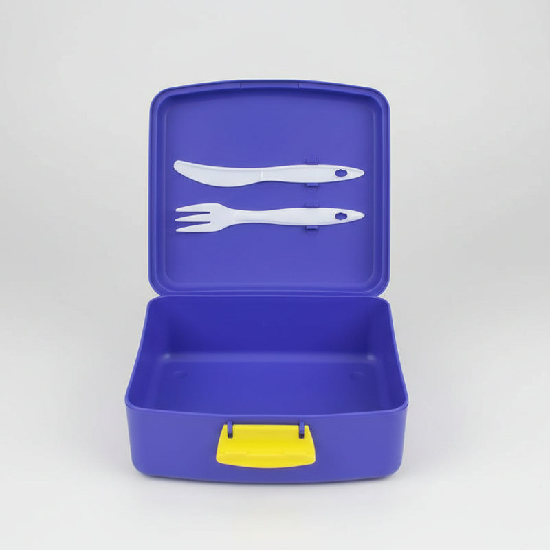 Grandi Pack & Go 2.0L Large Purple Lunch Box – Clip Lock Portable Food Container