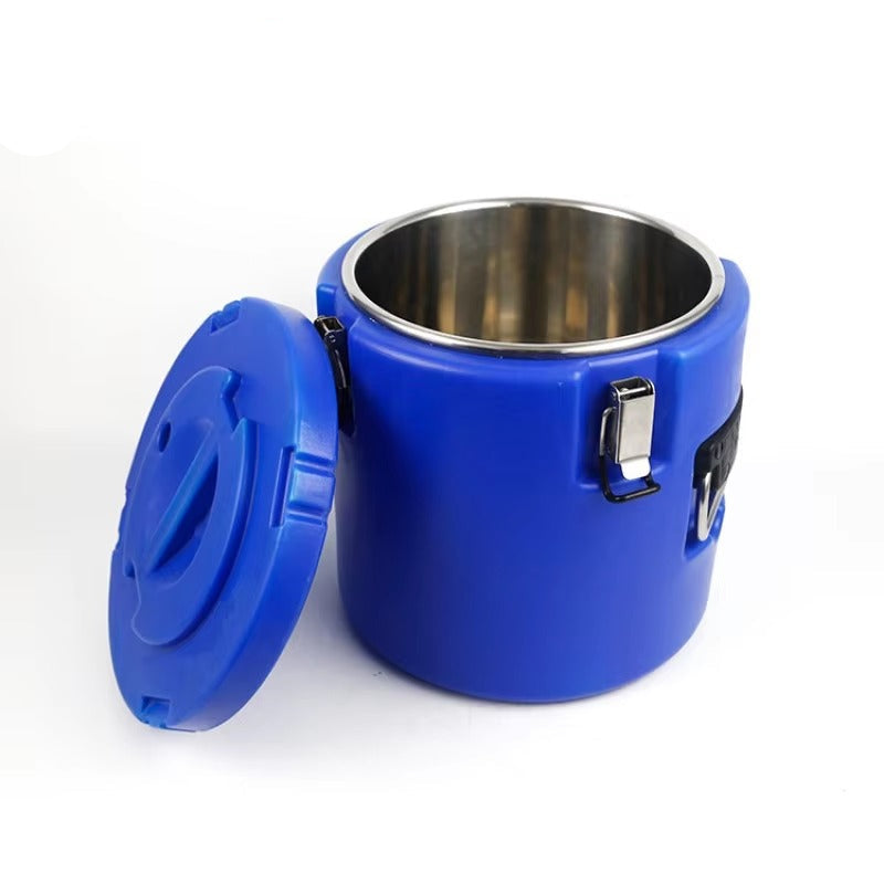 Blue 8L Insulated Cooler Box – Portable Food & Drink Storage with Secure Lid 8L