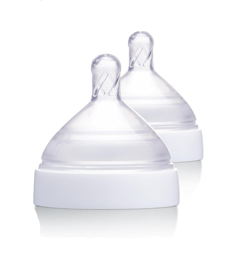Born Free Breeze Silicone Bottle Nipples – Anti-Colic ActiveFlow BPA-Free