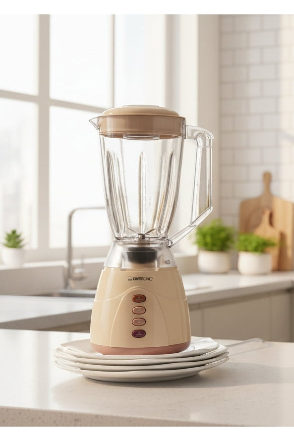 Strongertech PMC Blender – 1.5L Plastic Jug 300–350W Beige Base