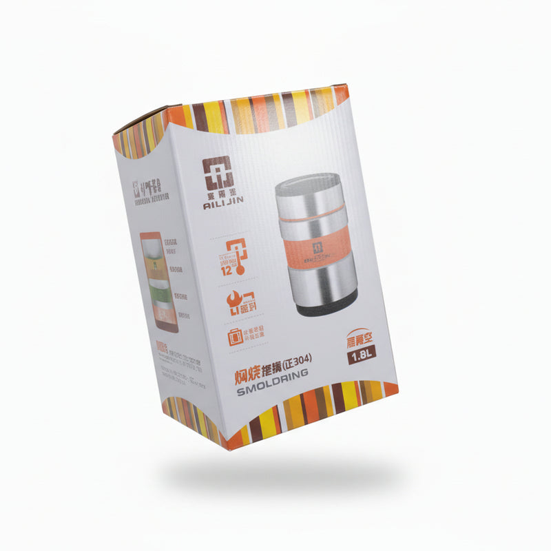 AILIJIN Stainless Steel Vacuum Food Jar – 1.8L Insulated Thermal Container