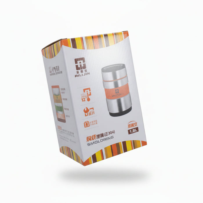 AILIJIN Stainless Steel Vacuum Food Jar – 1.8L Insulated Thermal Container