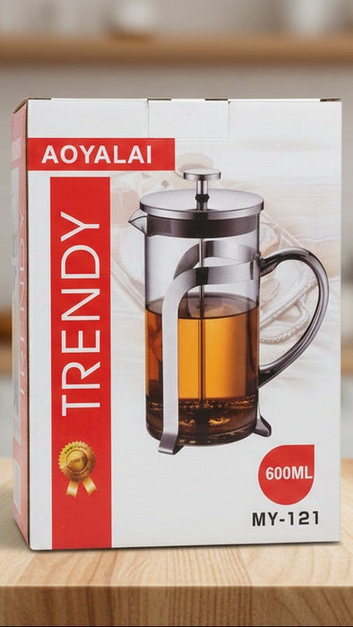 Aoyalai Trendy French Press Coffee & Tea Maker – 600ml Model MY-121