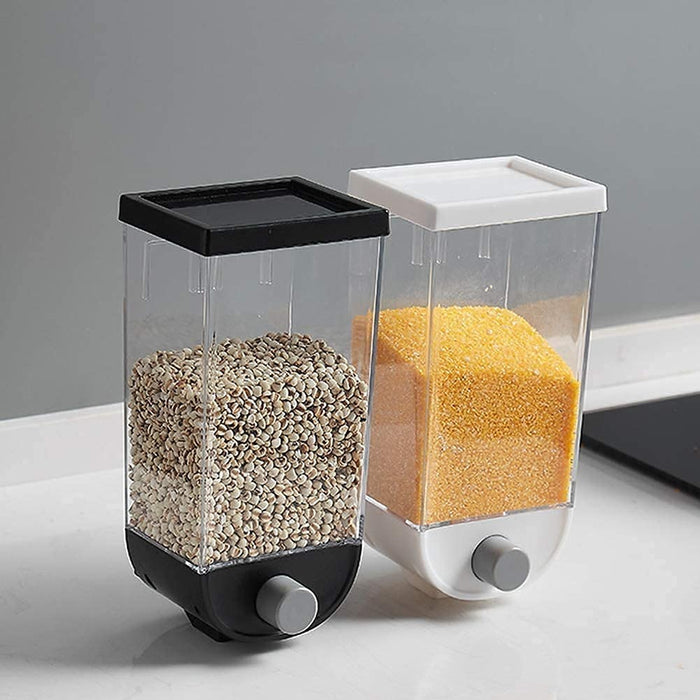 Wall-Mounted Dry Food & Cereal Dispenser – 1.5L Space-Saving Storage Container
