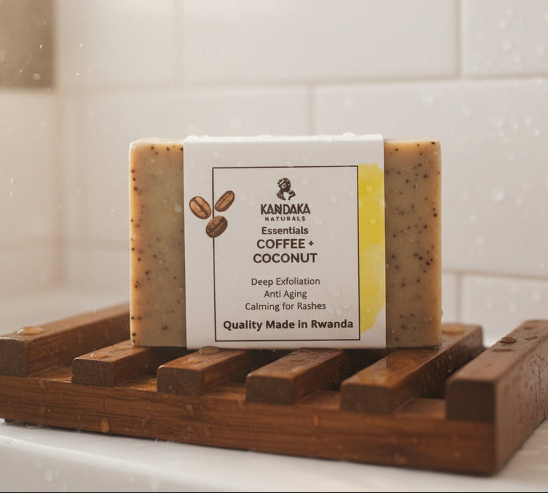 Kandaka Naturals Essentials – Coffee & Coconut Exfoliating Soap 100g