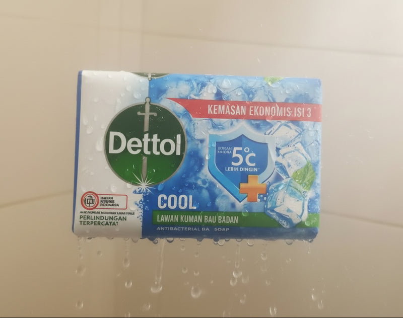 Dettol Cool Antibacterial Bar Soap – Menthol Freshness & Germ Protection 100g