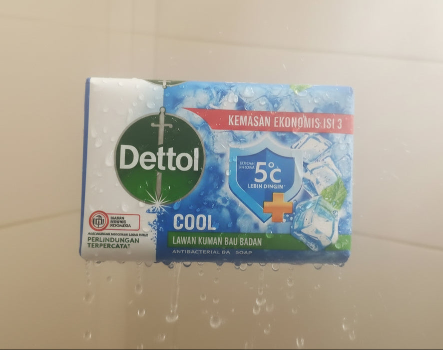 Dettol Cool Antibacterial Bar Soap – Menthol Freshness & Germ Protection 300g