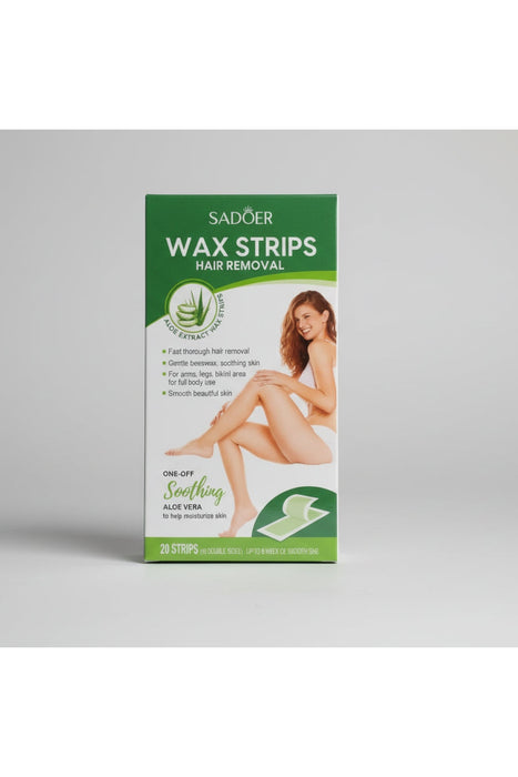 wax strips for skin hair removal  1 box contains 20 pieces