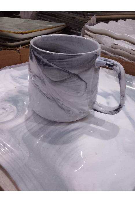 Grey Marble Pattern Ceramic  Mug