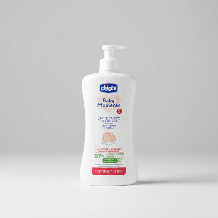 Chicco Baby Moments Light Body Lotion with Cotton and Vitamin E (500ml)