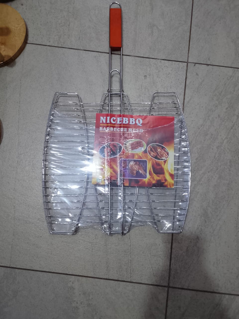 Nice BBQ Barbecue Mesh Fish Grilling Basket