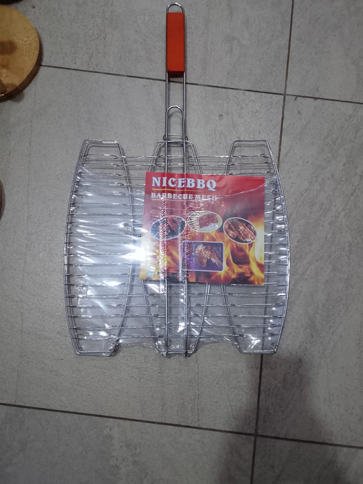 Nice BBQ Barbecue Mesh Fish Grilling Basket