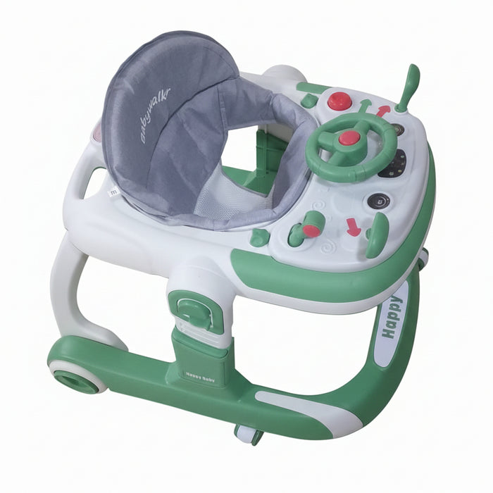 Happy Baby Interactive Musical Baby Walker with Toy Steering Wheel