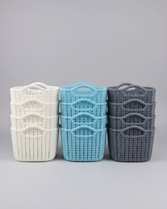 Knitted-Style Home Storage Basket