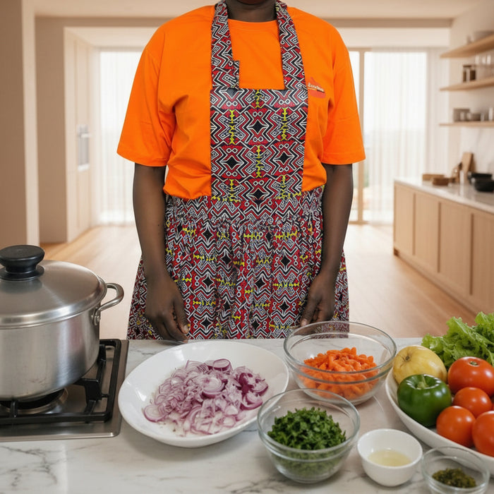 Apron Kitenge (Geometric Pattern)