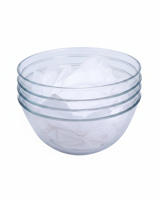 Clear Glass Mixing and Serving Bowl