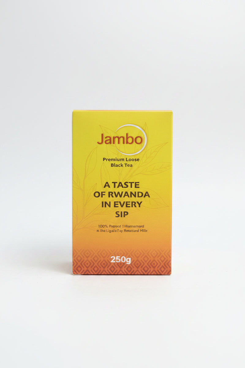 Jambo Loose Black Tea Pure Rwandan Tea, 250 g