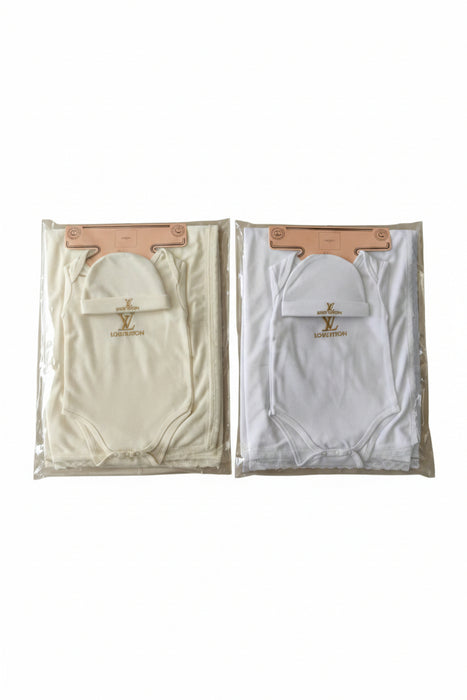 Baby Gift Set/Baby Blanket /Screw/Baby hat/White