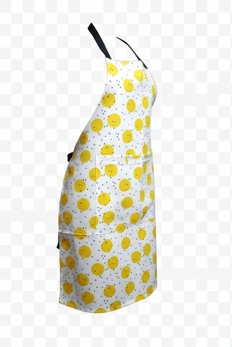 Yellow Polka Dot Kitchen Apron