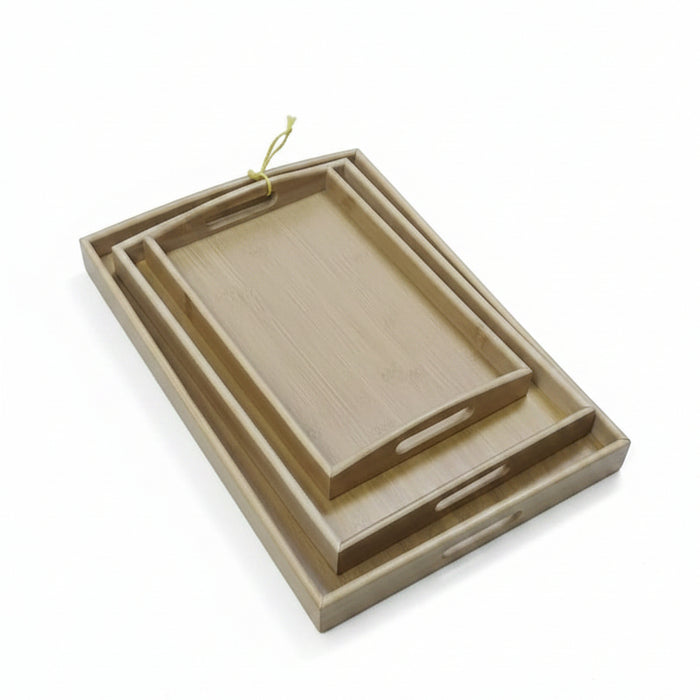Rectangular Bamboo Serving Tray