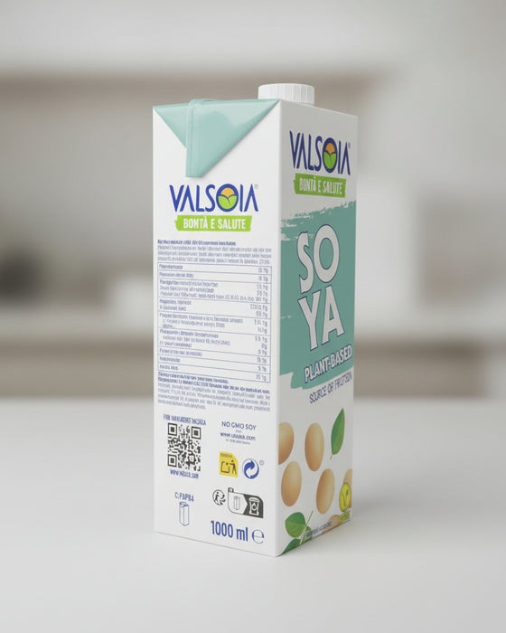 Valsoia Bontà e Salute Plant-Based Soya Milk (Source of Protein) – 1L