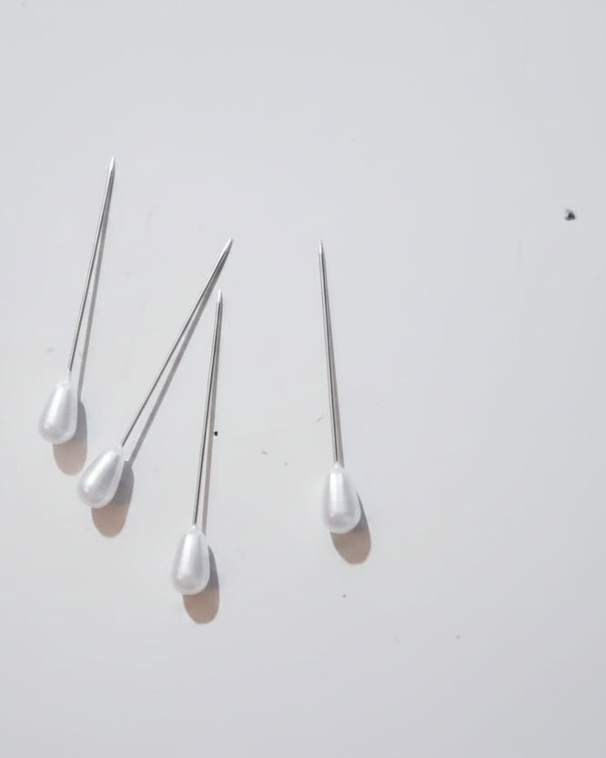 Hijab/Sewing Pins/White