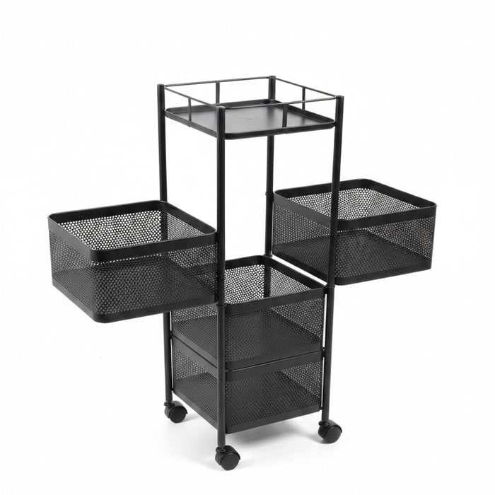 Kitchen Totating Storage Shelves Rack