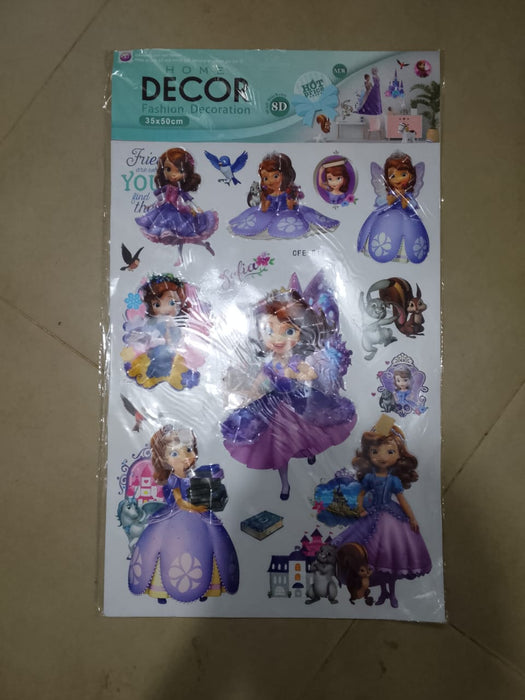 Princess Sofia the First 8D Wall Sticker Sheet A2