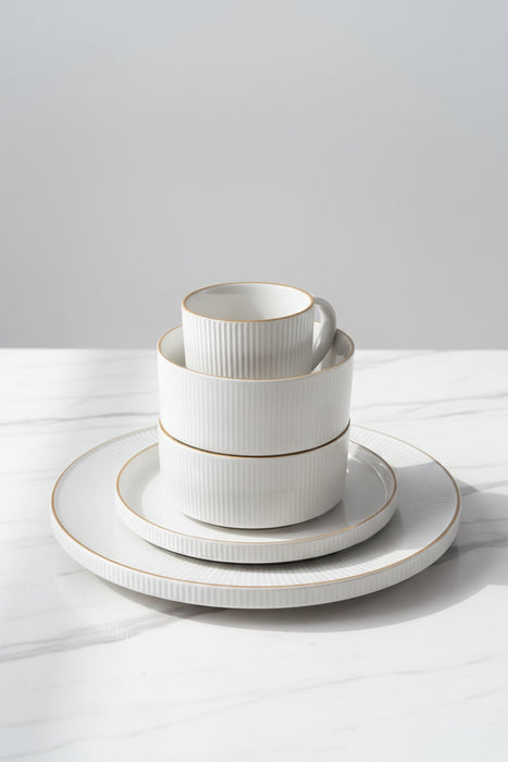 Minimalist Ceramic Dinnerware Set/24 PIECES