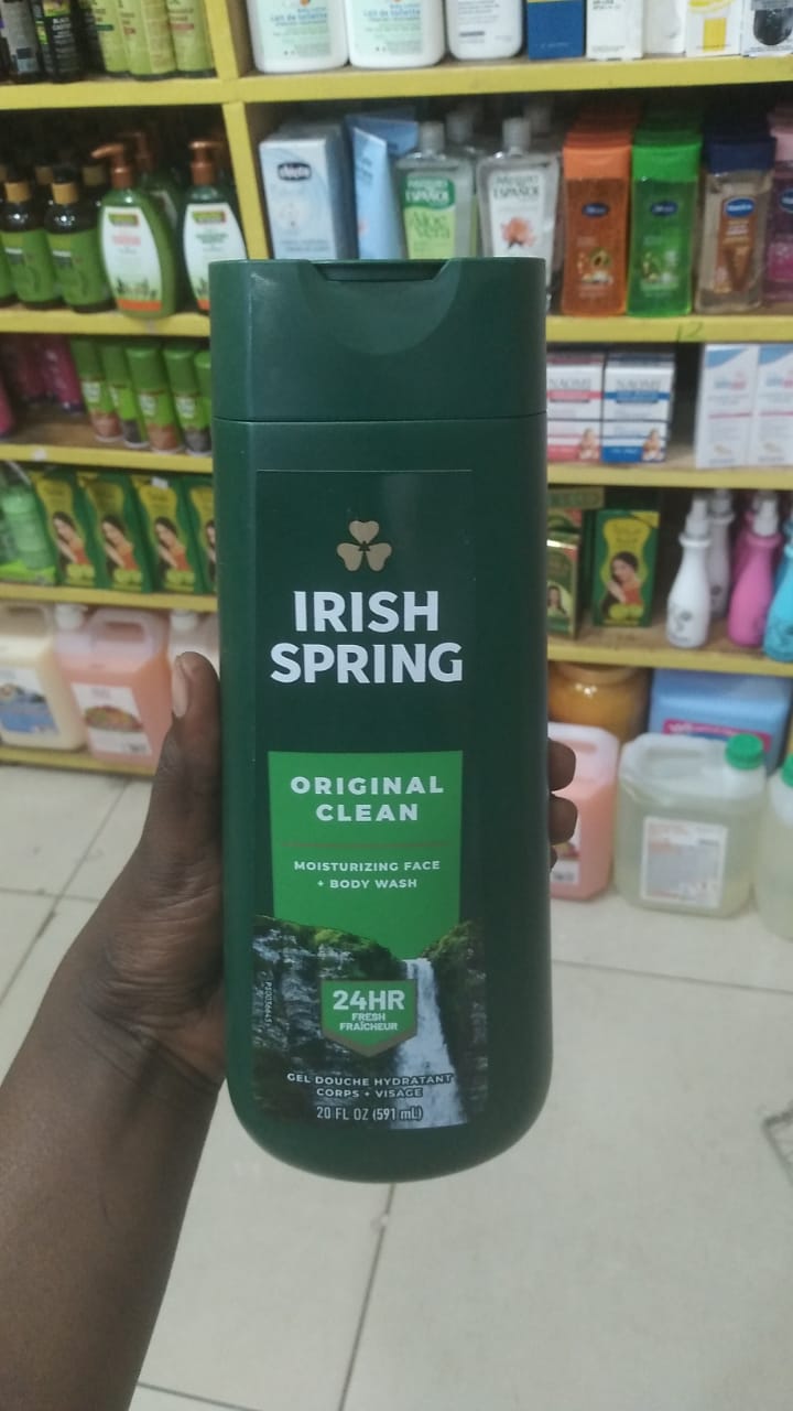 Irish Spring Original Clean Moisturizing Face + Body Wash 591ML