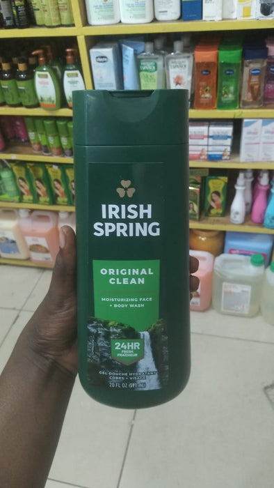 Irish Spring Original Clean Moisturizing Face + Body Wash 591ML