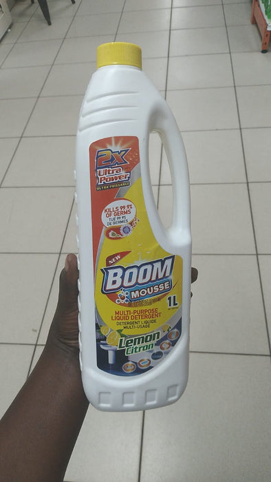 BOOM MOUSSE Lemon Multi-Purpose Liquid Detergent (1L)