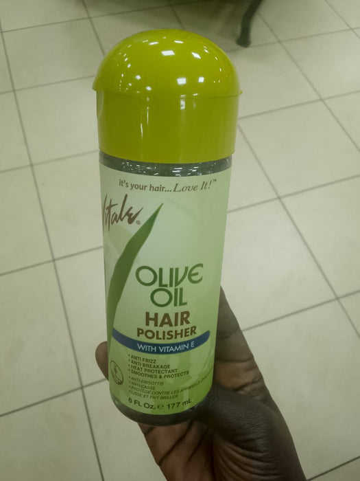 Vitals Olive Oil Hair Polisher with Vitamin E (177 ml / 6 Fl. Oz.)